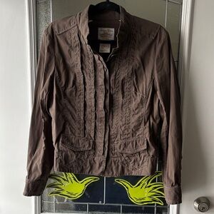 Indigo Palms Utility Jacket in Brown